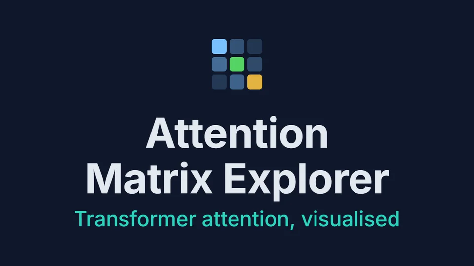 Screenshot of Attention Matrix Explorer