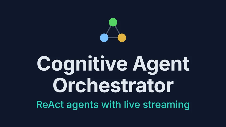 Screenshot of Cognitive Agent Orchestrator