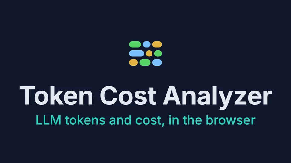 Screenshot of Token Cost Analyzer